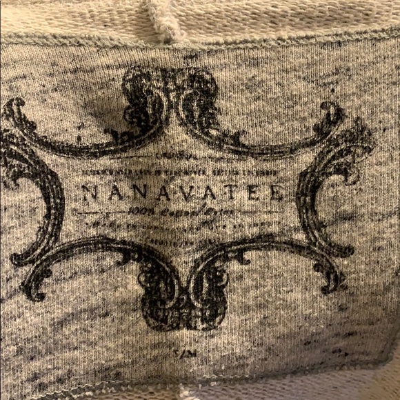 S/M Heather Grey Cotton Scoop Kimono - Picture 5 of 6